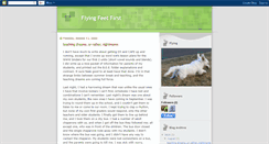 Desktop Screenshot of flyingfeetfirst.blogspot.com