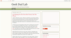 Desktop Screenshot of geekdadlab.blogspot.com