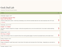 Tablet Screenshot of geekdadlab.blogspot.com