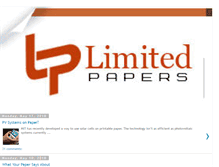 Tablet Screenshot of limitedpapersblog.blogspot.com