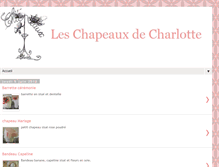 Tablet Screenshot of leschapeauxdecharlotte.blogspot.com