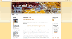 Desktop Screenshot of craveandcreate.blogspot.com