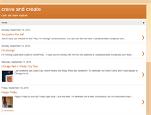 Tablet Screenshot of craveandcreate.blogspot.com
