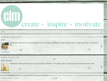 Tablet Screenshot of createinspiremotivate.blogspot.com