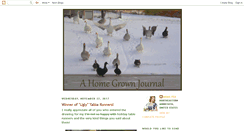 Desktop Screenshot of ahomegrownjournal.blogspot.com