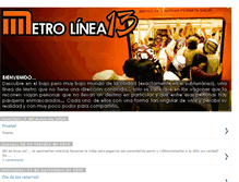 Tablet Screenshot of metrolinea13.blogspot.com