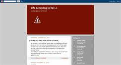 Desktop Screenshot of lifeaccordingtokevj.blogspot.com