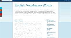 Desktop Screenshot of englishvocabularywords.blogspot.com
