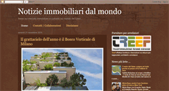 Desktop Screenshot of notizie-immobiliari.blogspot.com