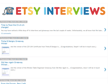 Tablet Screenshot of etsyinterviews.blogspot.com