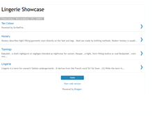 Tablet Screenshot of lingerieshowcase.blogspot.com
