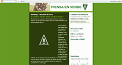 Desktop Screenshot of piensaenverde200.blogspot.com