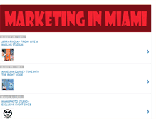 Tablet Screenshot of marketinginmiami.blogspot.com