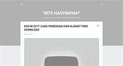 Desktop Screenshot of mts-hasyimiyah.blogspot.com