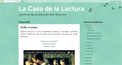 Desktop Screenshot of lacasadelalectura.blogspot.com