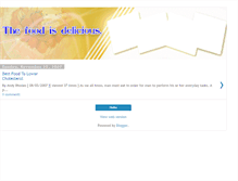 Tablet Screenshot of food-delicious.blogspot.com