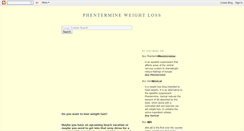 Desktop Screenshot of phentermineweightlos.blogspot.com