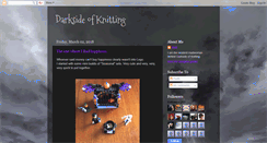 Desktop Screenshot of darksideofknitting.blogspot.com