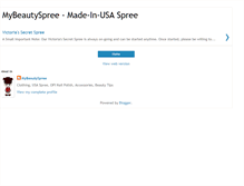Tablet Screenshot of mybeautyspree-usaspree.blogspot.com
