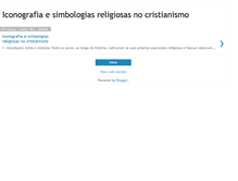 Tablet Screenshot of iconografiaecristianismo.blogspot.com