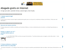 Tablet Screenshot of abogadogratis01.blogspot.com