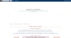 Desktop Screenshot of craftsnknots.blogspot.com