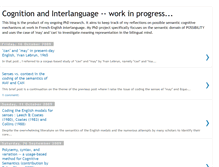 Tablet Screenshot of cognitionandinterlanguage.blogspot.com