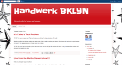 Desktop Screenshot of handwerkbklyn.blogspot.com