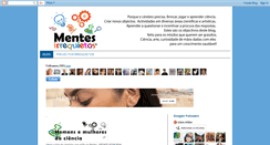 Desktop Screenshot of mentesirrequietas.blogspot.com