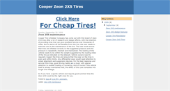 Desktop Screenshot of cooperzeon2xstires.blogspot.com