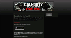 Desktop Screenshot of escalationcrack.blogspot.com