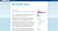 Desktop Screenshot of billratliffsays.blogspot.com