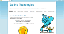 Desktop Screenshot of deliriotecnologico.blogspot.com