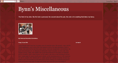 Desktop Screenshot of mymiscellaneous-bynbrynman.blogspot.com