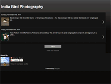Tablet Screenshot of indiabirdphotography.blogspot.com