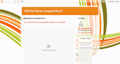 Desktop Screenshot of ideiasbemmagrinhas.blogspot.com
