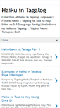 Mobile Screenshot of haiku-tagalog.blogspot.com