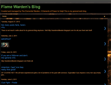 Tablet Screenshot of flamewarden.blogspot.com