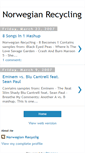 Mobile Screenshot of norwegianrecycling.blogspot.com