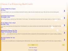 Tablet Screenshot of classiccarfinancingbadcredit.blogspot.com