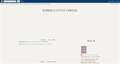 Desktop Screenshot of kezzas-corner.blogspot.com