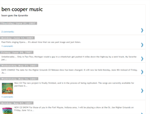 Tablet Screenshot of bencoopermusic.blogspot.com