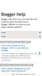 Mobile Screenshot of bloggerhelped.blogspot.com