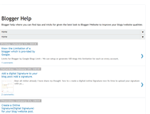 Tablet Screenshot of bloggerhelped.blogspot.com