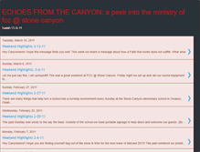 Tablet Screenshot of echoesfromthecanyon.blogspot.com