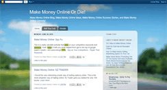 Desktop Screenshot of makemoneyonlineordie.blogspot.com