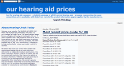 Desktop Screenshot of ourhearingaidprices.blogspot.com