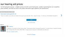 Tablet Screenshot of ourhearingaidprices.blogspot.com