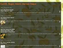 Tablet Screenshot of marissa-haque-islami-cantik-bugar.blogspot.com