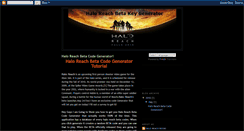 Desktop Screenshot of haloreachbetakeygenerator.blogspot.com